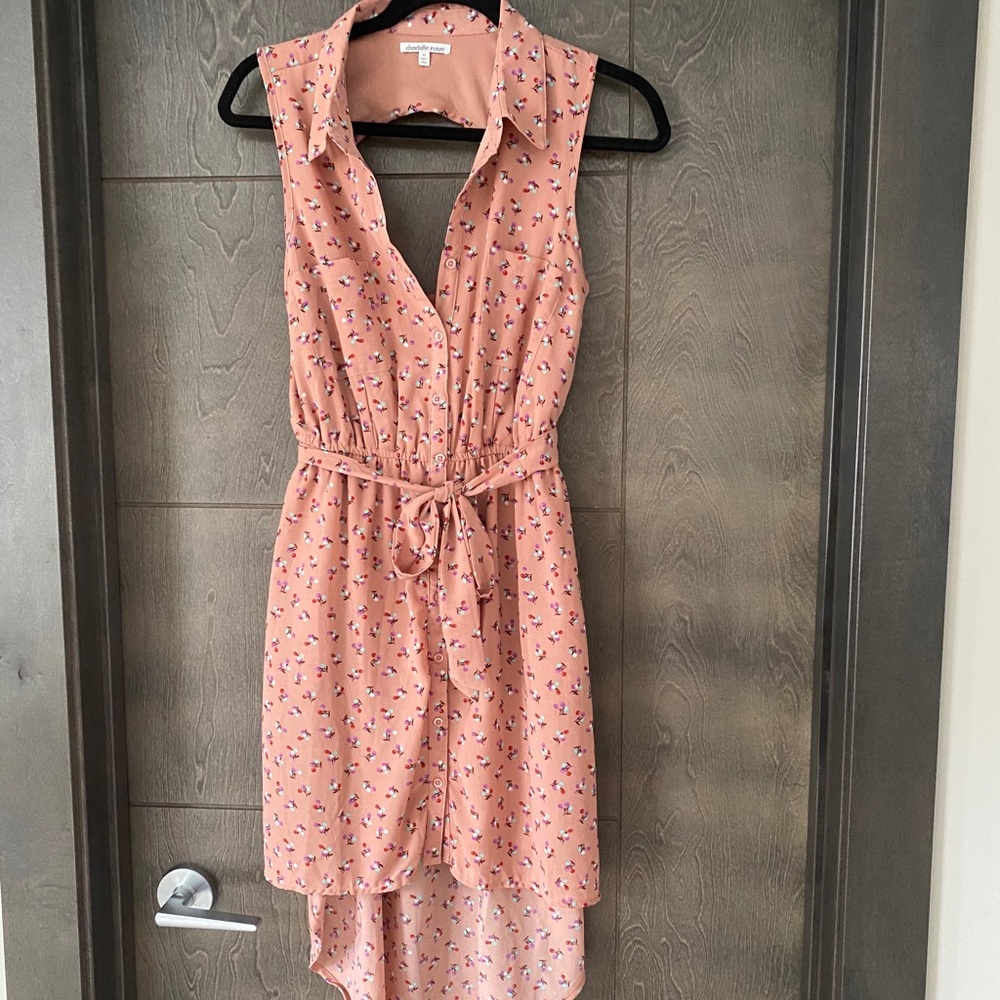 Charlotte Russe Floral Open Back Dress